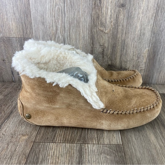 UGG Alena Brilliant Women’s 10 Chestnut Slippers Cozy Moccasin Suede  Warm - Picture 2 of 9